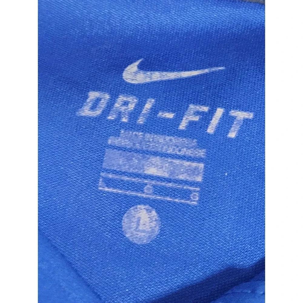 Nike Dri-FIT Kentucky Wildcats Polo Shirt Mens Large Royal Blue UK Logo NCAA‎
